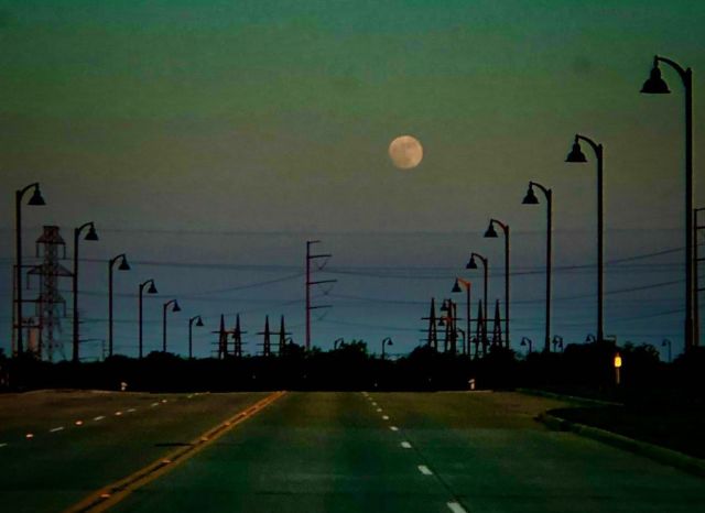 #cypress #waters #drive #dusk #moon #mobilephotography #randomclick